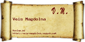 Veis Magdolna névjegykártya